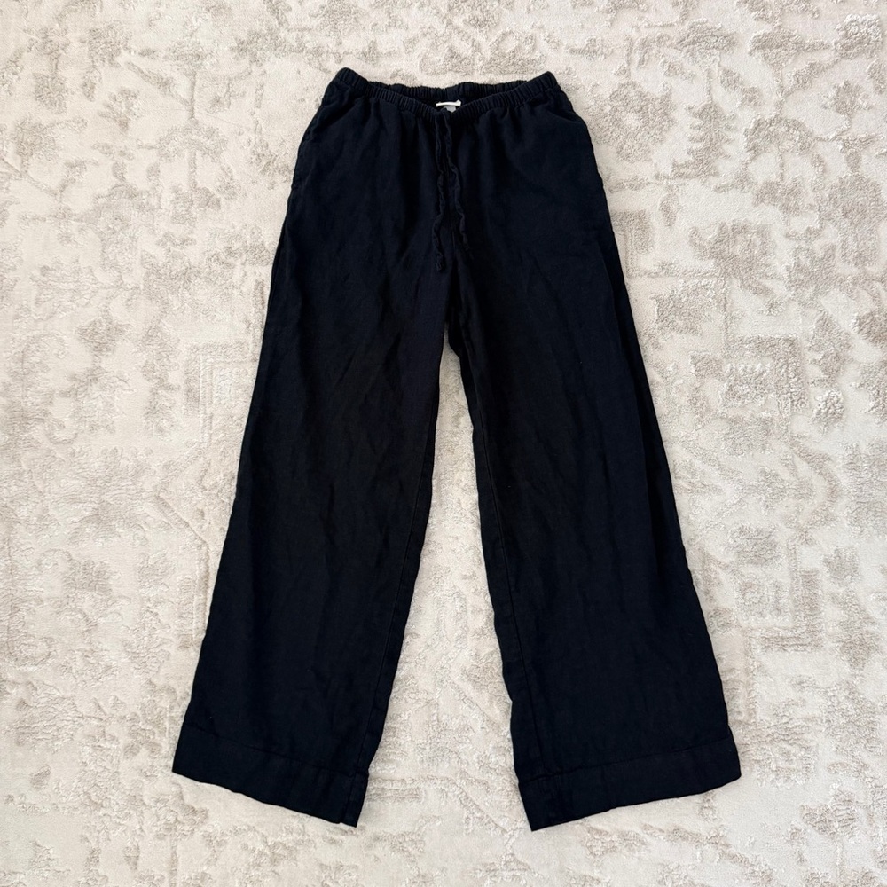 A new day black linen pants size XS